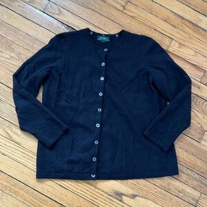 Lauren by Ralph Lauren Black Cardigan